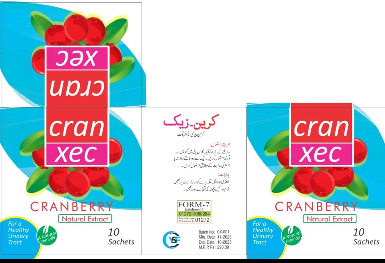 Cran Xec | Sachet | UTI Problem